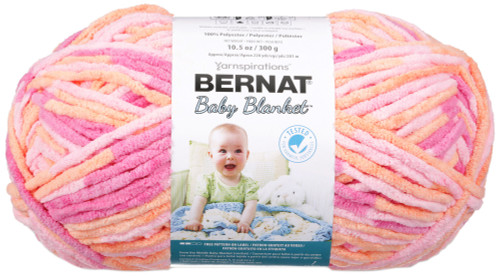 Bernat Baby Blanket Big Ball Yarn-Peachy - 161104-4510 - 057355330818