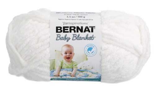 Bernat Baby Blanket Yarn-White - 161103-3005 - 057355330085