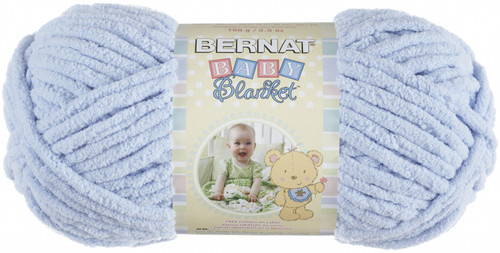 Bernat Baby Blanket Yarn-Baby Blue 161103-3202 - 057355330108