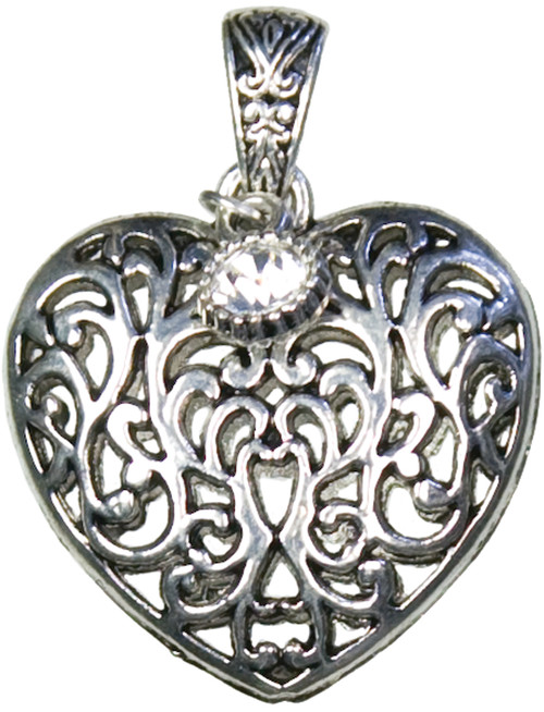 Cousin Jewelry Basics Metal Accent 1/Pkg-Heart Scroll A50026LD-8047