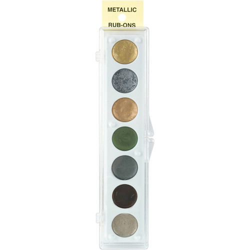 Craf-T Metallic Rub-On Paint Palette - 7 Colors-Kit #2 - 33042 - 641336330425