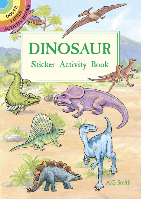 Dover Publications-Dinosaur Sticker Activity Book -DOV-40053 - 8007594005399780486400532