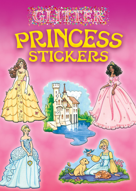 Glitter Princess Stickers-Softcover - B6465777 - 97804864657779780486465777