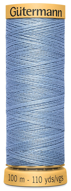 Gutermann Natural Cotton Thread 110yd-Light Sky Blue 103C-7310 - 077780011038
