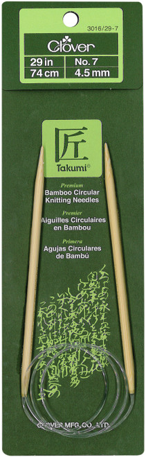 Takumi Bamboo Circular Knitting Needles 29"-Size 7/4.5mm 1629-7 - 051221253072