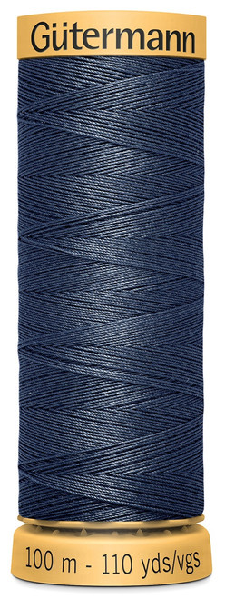 Gutermann Natural Cotton Thread 110yd-Slate Blue 103C-7380 - 077780011083