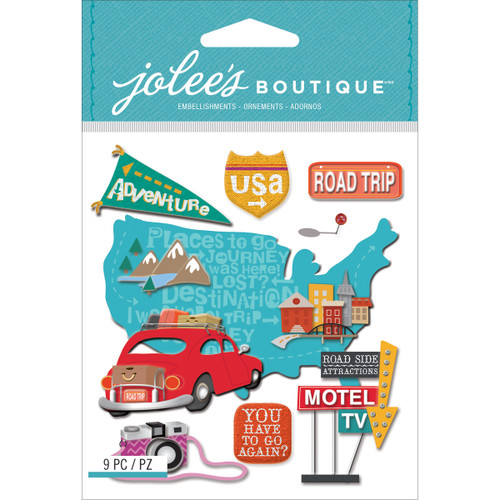 Jolee's Boutique Dimensional Stickers-Road Trip E5021601 - 015586976533