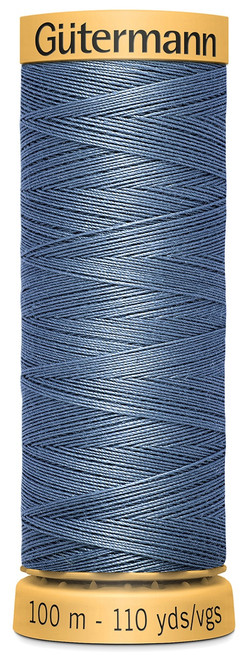 Gutermann Natural Cotton Thread 110yd-Medium Slate Blue 103C-7430 - 077780011113