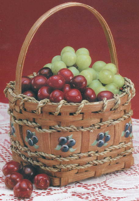 Commonwealth Burgundy Hill Basket Kit-Berry Basket 4"X4"X4.5" - 12800-12828