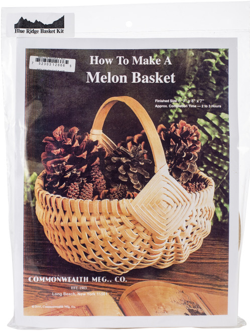 Commonwealth Blue Ridge Basket Kits-Melon Basket 8"X9"X8" - 12666 - 752303126665