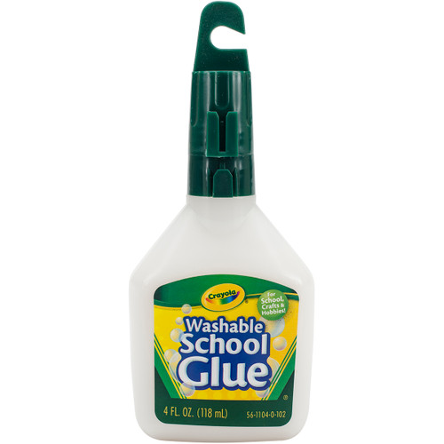 Crayola Washable School Glue-4oz 56-1104 - 071662111045