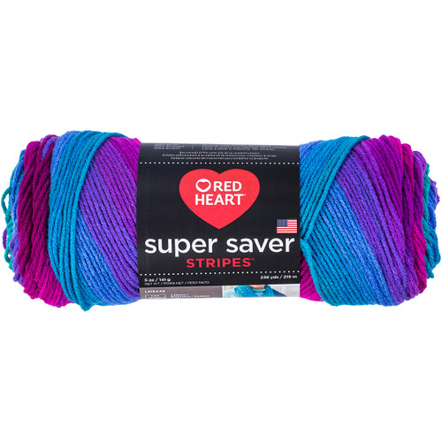 Red Heart Super Saver Yarn-Polo Stripe E300B-4960 - 073650020377