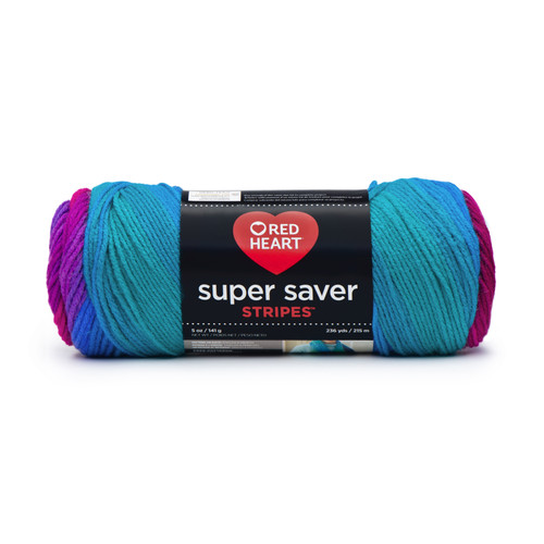 Red Heart Super Saver Yarn-Polo Stripe - E300B-4960 - 073650020377