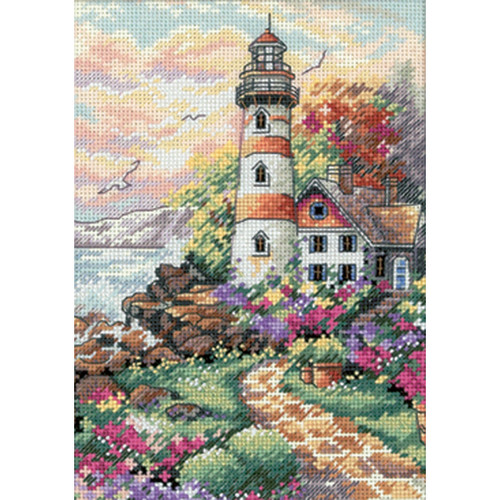 Dimensions Gold Petite Counted Cross Stitch Kit 5"X7"-Beacon At Daybreak (18 Count) - 6883 - 088677068837