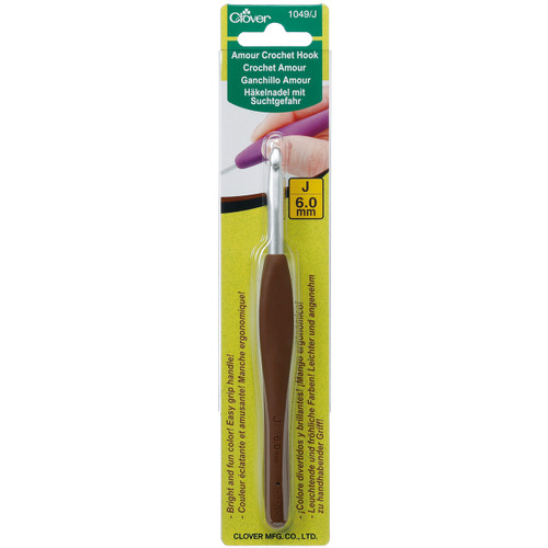 Clover Amour Crochet Hook-Size J10/6mm - 1049/J - 051221710490 Clover Amour Crochet Hook-Size J10/6mm - 1049/J - 051221710490