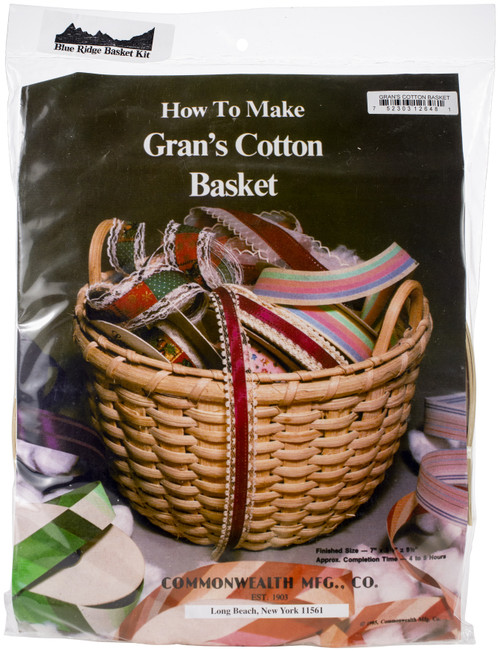 Commonwealth Blue Ridge Basket Kits-Grans Cotton Basket 9.5"X7" - 12648 - 752303126481