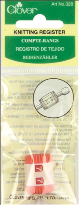 Clover Knitting Register-Fits Up To Size 10.5 - 328 - 051221354335