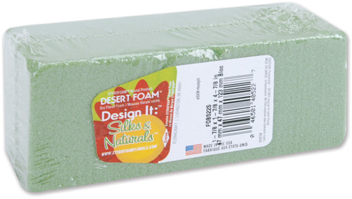 FloraCraft Floral Desert DryFoM Brick-1.9"x1.9"x4.9" - FOB522S - 046501405227