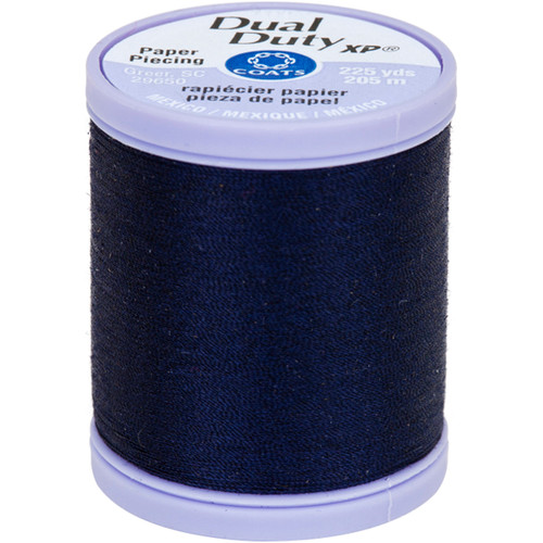 Coats Dual Duty XP Paper Piecing Thread 225yd-Navy S942-4900 - 073650831591