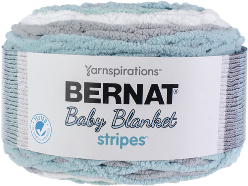 Bernat Baby Blanket Stripes Yarn-Seaglass 161260-60009 - 057355426900