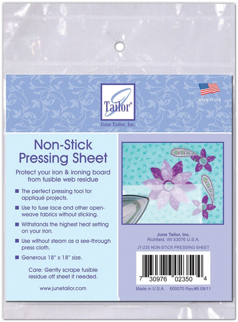 June Tailor Non-Stick Pressing Sheet-18"X18" - JT235 - 730976023504 June Tailor Non-Stick Pressing Sheet-18"X18" - JT235 - 730976023504