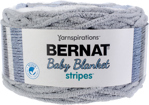 Bernat Baby Blanket Stripes Yarn-Above The Clouds - 161260-60010 - 057355426917 Bernat Baby Blanket Stripes Yarn-Above The Clouds - 161260-60010 - 057355426917
