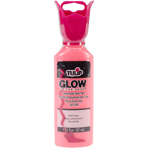 Tulip Dimensional Fabric Paint 1.25oz-Glow - Pink - 65000-29018 - 017754290182