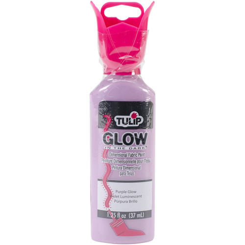 Tulip Dimensional Fabric Paint 1.25oz-Glow - Purple - 65000-29016 - 017754290168