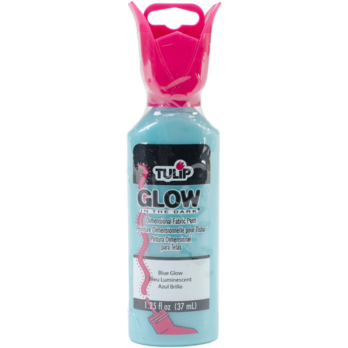 Tulip Dimensional Fabric Paint 1.25oz-Glow - Blue - 65000-29014 - 017754290144