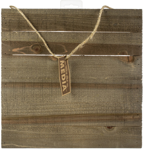 Jillibean Soup Mix The Media Wooden Plank-12"X12" Dark - JB0462 - 729632155673