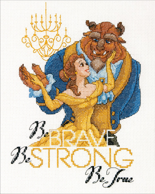 Dimensions Disney Counted Cross Stitch Kit 8"X10"-Be Brave (14 Count) 70-35358