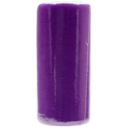 Falk Tulle 6"X25yd Spool-Purple - 11000-11020 - 717371110206