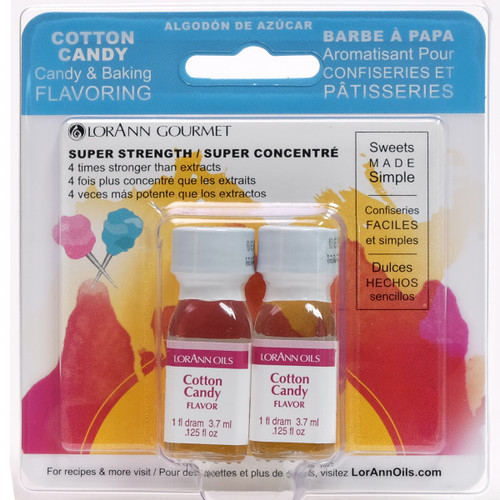 LorAnn Candy & Baking Flavoring .125oz 2/Pkg-Cotton Candy - FLAVOR-460 - 023535460040 LorAnn Candy & Baking Flavoring .125oz 2/Pkg-Cotton Candy - FLAVOR-460 - 023535460040