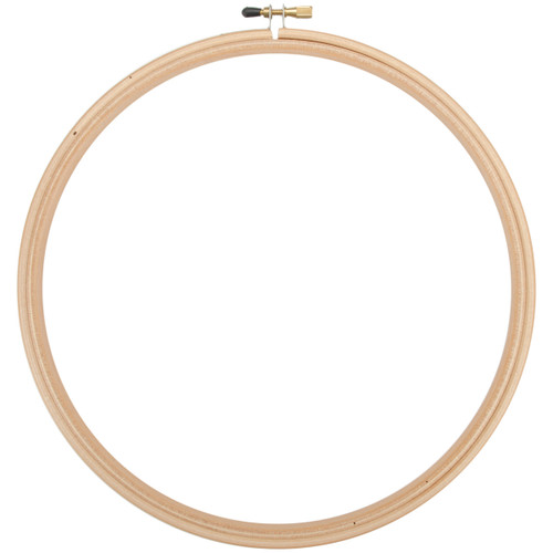 Frank A. Edmunds Wood Embroidery Hoop W/Round Edges 10"-Natural - CNEH-10N - 09195512002820919551200282