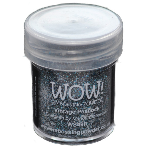 WOW! Embossing Powder 15ml-Vintage Peacock WOW-WS49R - 50602105246855060210524685