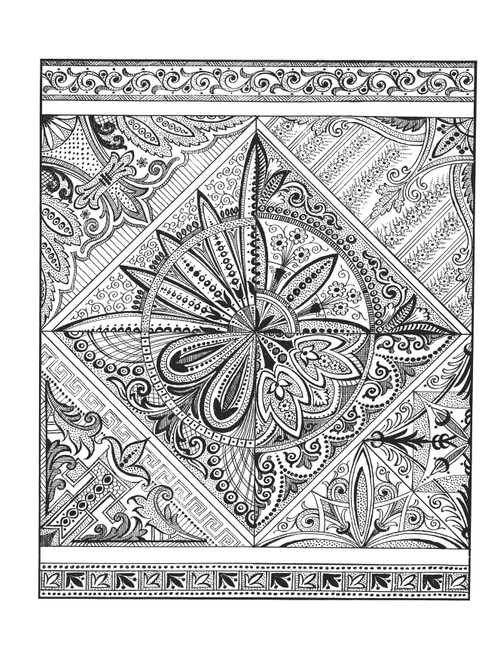 Creative Haven: Floral Inspirations Coloring Book-Softcover - 59807925