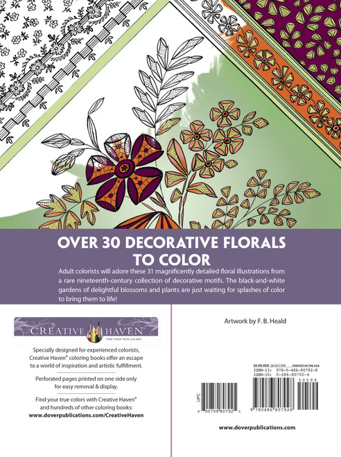 Creative Haven: Floral Inspirations Coloring Book-Softcover - 59807925 Creative Haven: Floral Inspirations Coloring Book-Softcover - 59807925