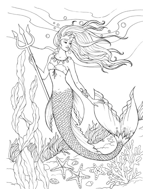 Creative Haven: Mermaids Coloring Book-Softcover 59809431