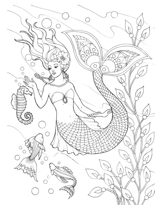 Creative Haven: Mermaids Coloring Book-Softcover - 59809431 Creative Haven: Mermaids Coloring Book-Softcover - 59809431
