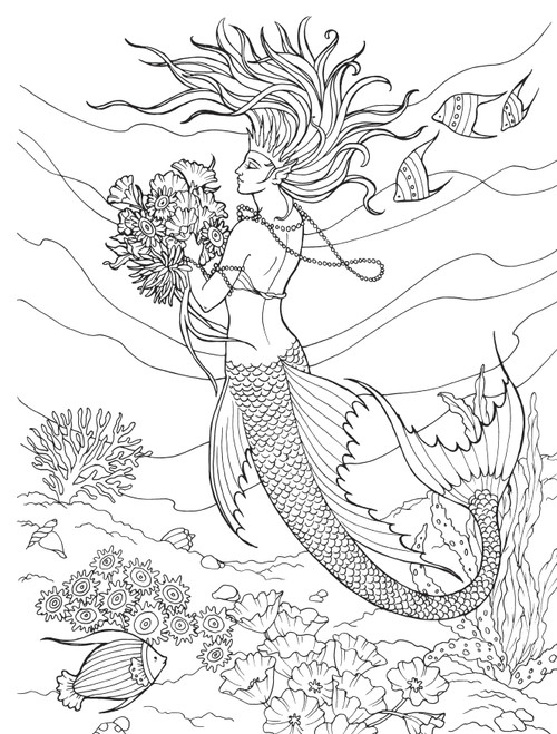 Creative Haven: Mermaids Coloring Book-Softcover 59809431