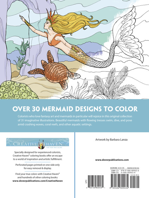 Creative Haven: Mermaids Coloring Book-Softcover - 59809431 Creative Haven: Mermaids Coloring Book-Softcover - 59809431
