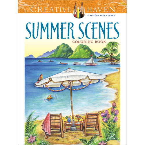 Creative Haven: Summer Scenes Coloring Book-Softcover 59809332 - 800759809332