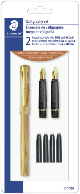 Staedtler Calligraphy Pen Set 7pcs- - S2BKV - 031901936280