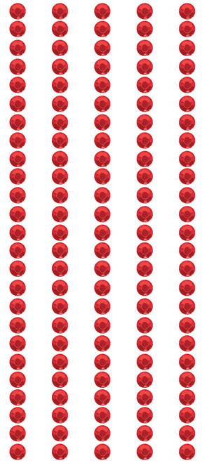 Mark Richards Crystal Stickers Elements 3mm Round 125/Pkg-Red - CS3MM-1661