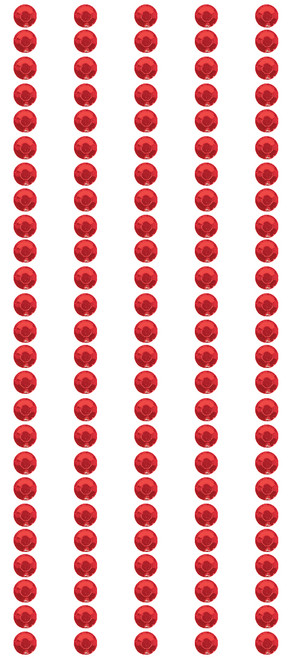 Mark Richards Crystal Stickers Elements 3mm Round 125/Pkg-Red CS3MM-1661