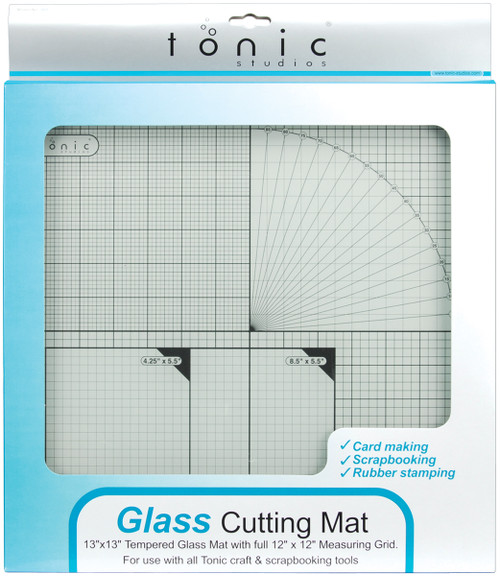 Tonic Tempered Glass Cutting Mat-12"X12" TGM465 - 50601935435055060193543505