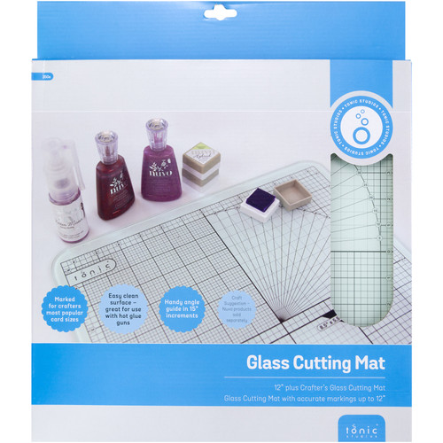 Tonic Tempered Glass Cutting Mat-12"X12" - TGM465 - 50601935435055060193543505