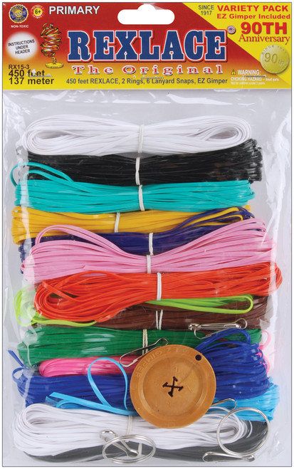 Rexlace Plastic Lacing Variety Pack-Primary - RX-153 - 725879202750