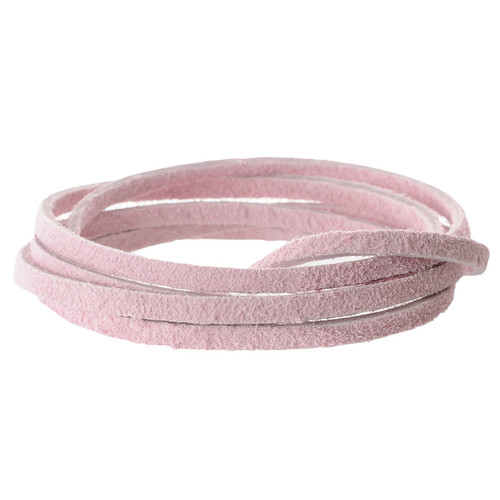 Realeather(R) Crafts Suede Lace 1/8"X25yd-Pink - SOS25-2023