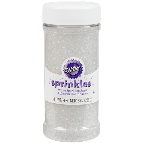 Wilton Sugar Sprinkles 8oz-White W710992 - 070896719928